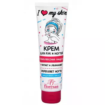 FLORESAN Крем для рук и ногтей Комплексная защита с миндальным маслом 100.0