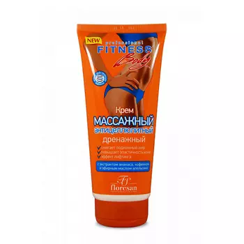 FLORESAN Крем Fitness body массажный антицеллюлитный дренажный 200.0