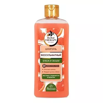 FLORESAN Шампунь бессульфатный с кератином Блеск и объем 400.0