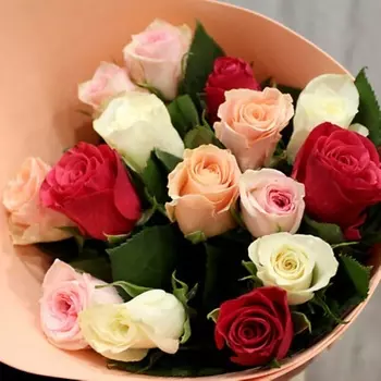 ФЛОРИКА Букет из 15 нежных роз