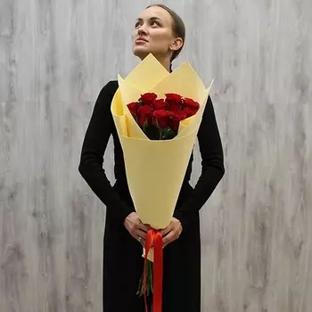 ФЛОРИКА Букет из 9 красных роз