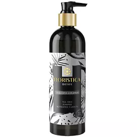 FLORISTICA Гель скраб Detox для душа глубокое очищение чайное дерево можжевельник уголь