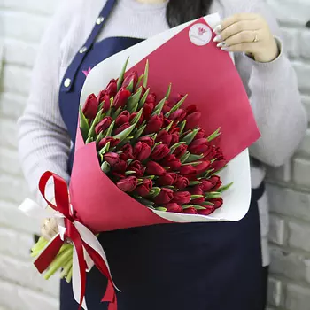 FLORPRO 51 красный тюльпан в упаковке