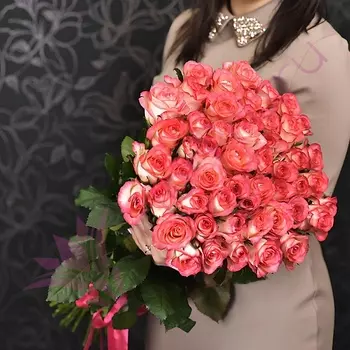 FLORPRO 51 розовая роза Джумилия 40 см