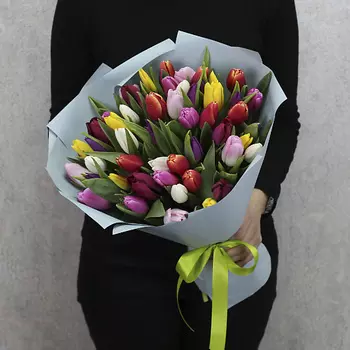 FLORPRO 51 тюльпан микс в дизайнерской упаковке