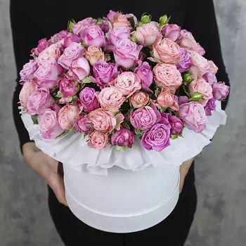 FLORPRO Коробка из 21 кустовой розы «Пандора»