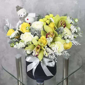 FLORPRO Коробка с цветами «Зимняя сказка»