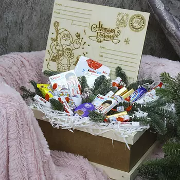 FLORPRO Новогодняя посылка "Сладкоежка"
