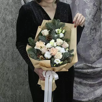 FLORPRO Зимний букет «Айвори»