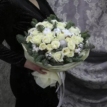 FLORPRO Зимний букет «Белый снег»