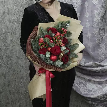 FLORPRO Зимний букет «Марсала»