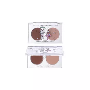 FLORTTE Двухцветные румяна Good Friends Club Dual-Color Blush