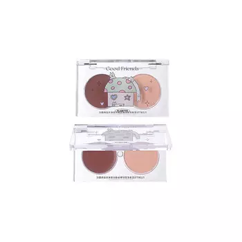 FLORTTE Двухцветные румяна Good Friends Club Dual-Color Blush