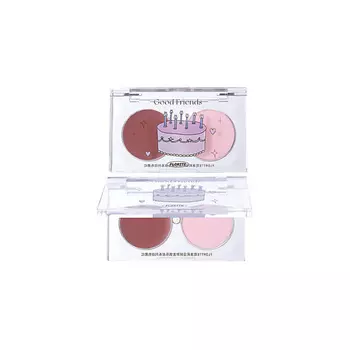 FLORTTE Двухцветные румяна Good Friends Club Dual-Color Blush