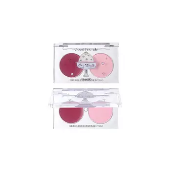 FLORTTE Двухцветные румяна Good Friends Club Dual-Color Blush