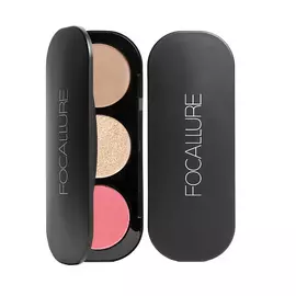 FOCALLURE Палетка румян и хайлайтеров, оттенок №01
