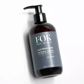 FOK FILL OR KILL BLACK PEPPER & AMBER Парфюмированный шампунь для волос и тела