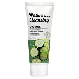 FOODAHOLIC Пенка для умывания с экстрактом огурца Nature Foam Cleansing Cucumber