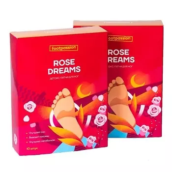 FOOTPASSION Детокс-патчи для ног Rose Dreams 10.0