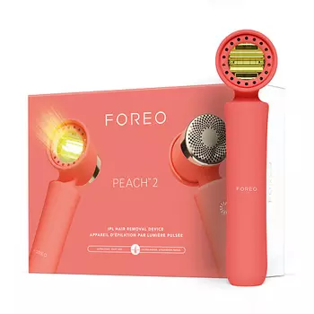 FOREO IPL-девайс PEACH™ 2 для долгосрочного удаления волос на лице и теле с охлаждающим эффектом