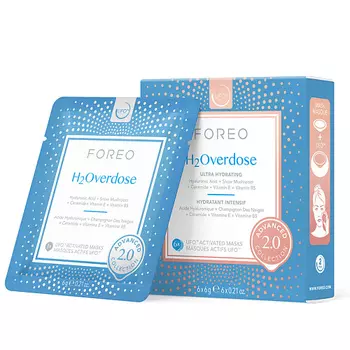 FOREO Увлажняющая маска для лица для обезвоженной кожи H2Overdose для UFO/UFO mini 6.0