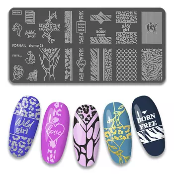 FORNAIL Пластина для стемпинга ногтей 1