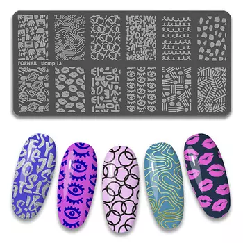 FORNAIL Пластина для стемпинга ногтей 1