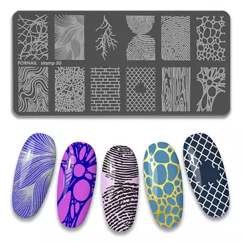 FORNAIL Пластина для стемпинга ногтей 1