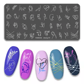 FORNAIL Пластина для стемпинга ногтей 1
