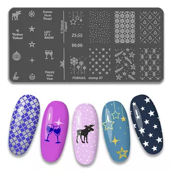 FORNAIL Пластина для стемпинга ногтей 1
