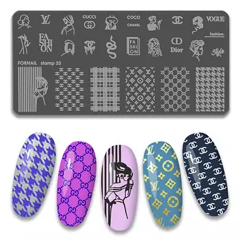 FORNAIL Пластина для стемпинга ногтей 1