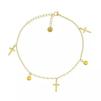 FOROSTINA.K Браслет на ногу Cross