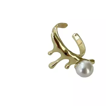 FOROSTINA.K Кольцо Жемчужные капли Gold