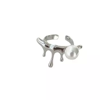 FOROSTINA.K Кольцо Жемчужные капли Silver