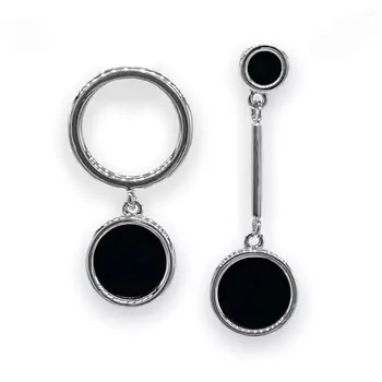 FOROSTINA.K Серьги Мишель Black