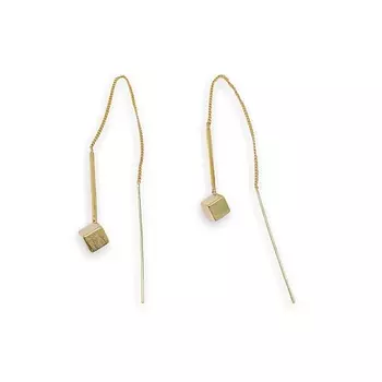 FOROSTINA.K Серьги-протяжки Куб