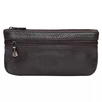 FORTE Ключница с тремя молниями из натуральной кожи