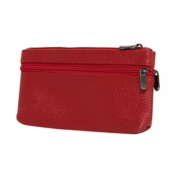 FORTE Ключница с тремя молниями из натуральной кожи