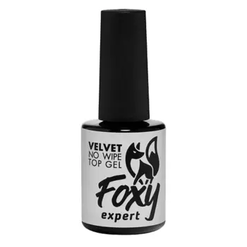 FOXY EXPERT Верхнее матовое покрытие без липкого слоя VELVET