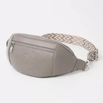 FRANCHESCO MARISCOTTI Сумка поясная кожаная капучино