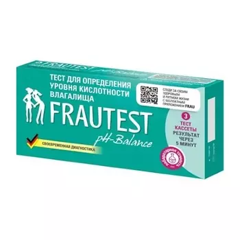 FRAUTEST Тест для определения уровня кислотности влагалища pH-balance 1.0