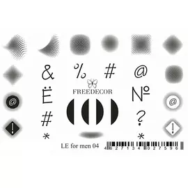 FREEDECOR Мужской слайдер дизайн символы
