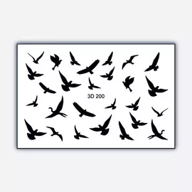 FREEDECOR Объемный 3D слайдер дизайн "Птицы"