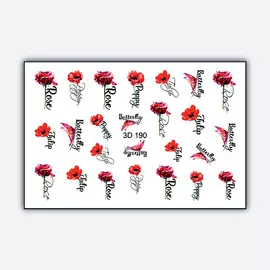 FREEDECOR Объемный 3D слайдер дизайн "Rose"