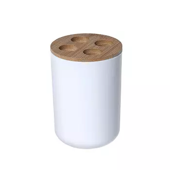 FRESH CODE Стакан для зубных щеток "Fresh", пластик, бамбук