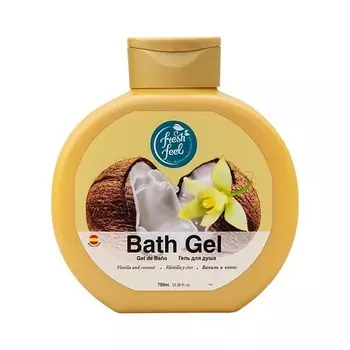 FRESH FEEL Гель для душа Moussel Vanilla &Coconut 750.0