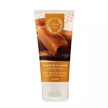 FRESH LINE Крем для рук ваниль и карамель Hand Cream Vanilla & Caramel