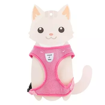 FRIEND OF MINE Шлейка и поводок для кошек и собак #FOM_mypinkresume