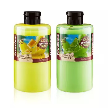 FRUCTIME Увлажняющий гель для душа, набор: Дынный смузи Лаймовый фреш 920.0