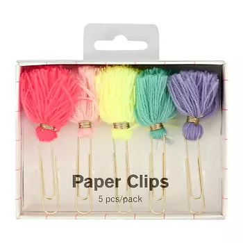 FUN Набор скрепок LAMA COLLECTION Neon tassels
